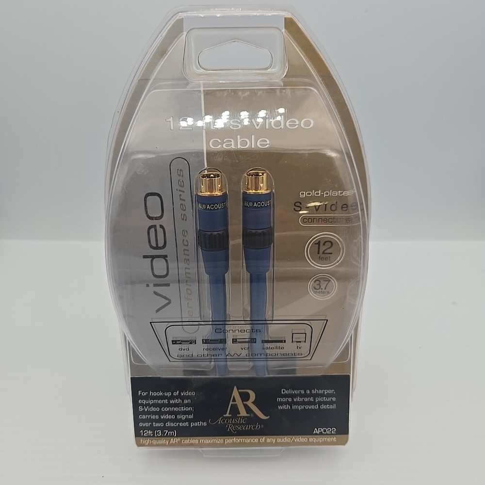 Acoustic Research Performance Series Gold-Plated S-Video 12 Foot Cable AP022
